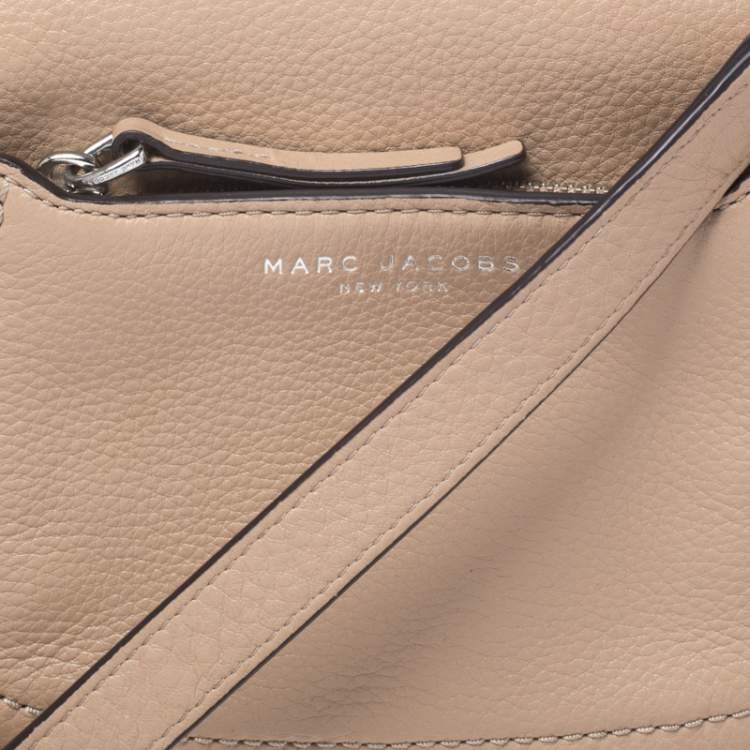 Pre Owned Marc Jacobs Beige Leather Crossbody Bag