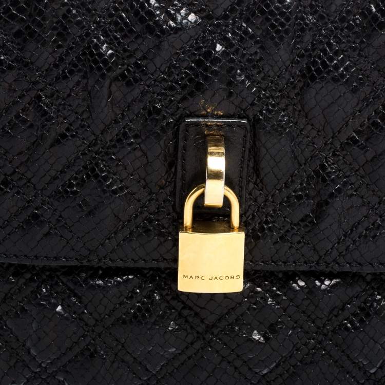 Pre Owned Marc Jacobs Black Quilted Leather Shoulder Bag
