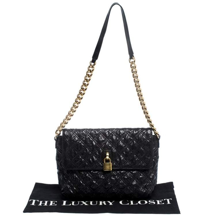 Pre Owned Marc Jacobs Black Quilted Leather Shoulder Bag