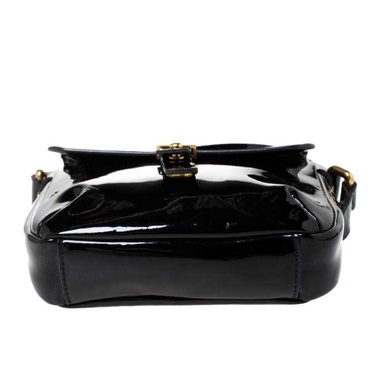 مملوكة مسبقًا Marc by Marc Jacobs Black Patent Leather Crossbody Bag