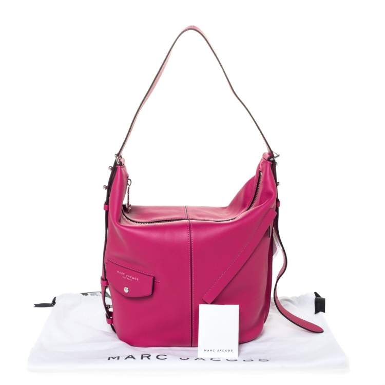Pre Owned Marc Jacobs Magenta Leather The Sling Convertible Bag