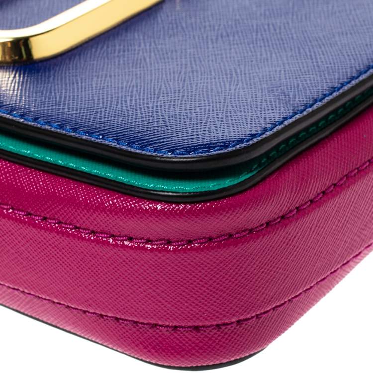 Pre Owned Marc Jacobs Multicolor Leather Hip Shot Convertible Belt Bag 