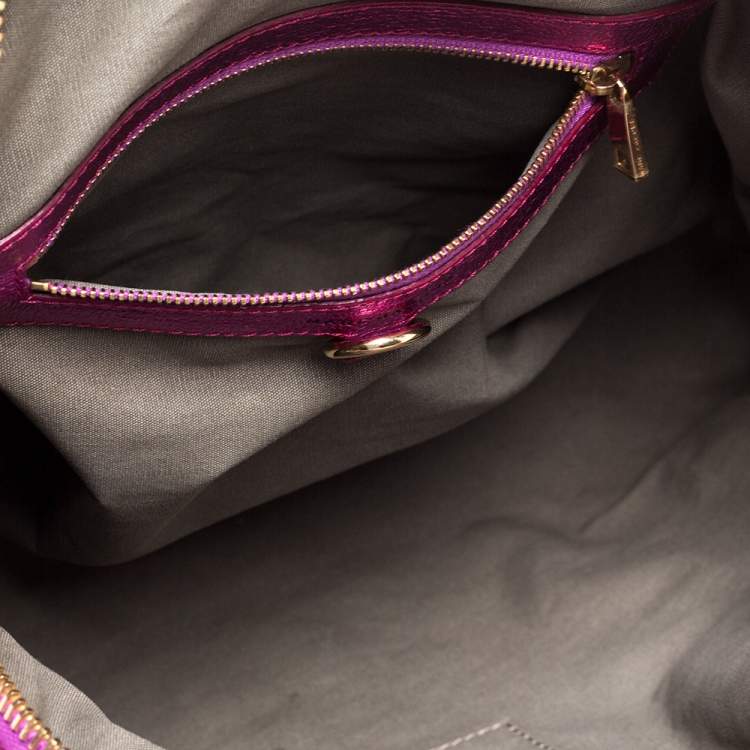 Pre Owned Marc Jacobs Metallic Pink Quilted Leather Satchel 