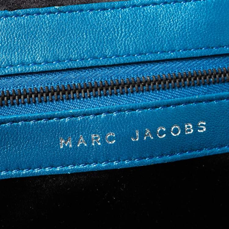 Pre Owned Marc Jacobs Multicolor Printed Quilted Leather Stam Satchel