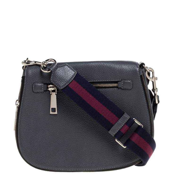 Pre Owned Marc Jacobs Grey Leather Medium Gotham Crossbody Bag
