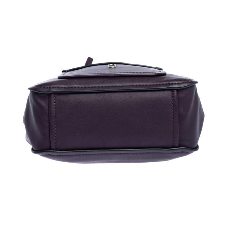 Pre Owned Marc Jacobs Purple Leather Drawstring Shoulder Bag