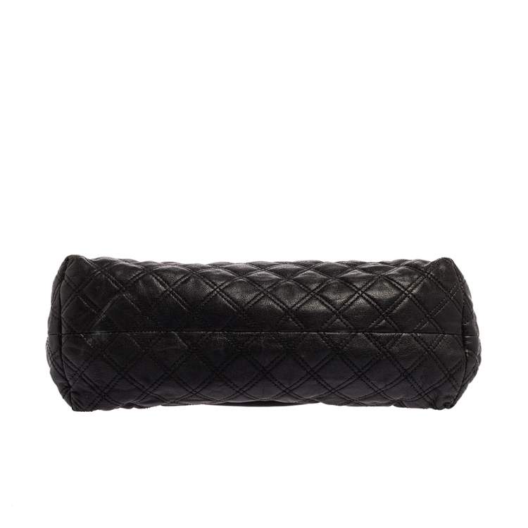 مملوكة مسبقًا Marc Jacobs Black Leather Kari Satchel