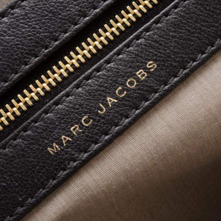 Pre Owned Marc Jacobs Black Quilted Leather Stam Satchel