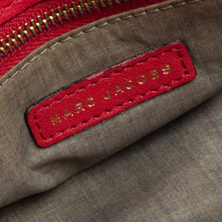 Pre Owned Marc Jacobs Red Quilted Leather Flap Shoulder Bag