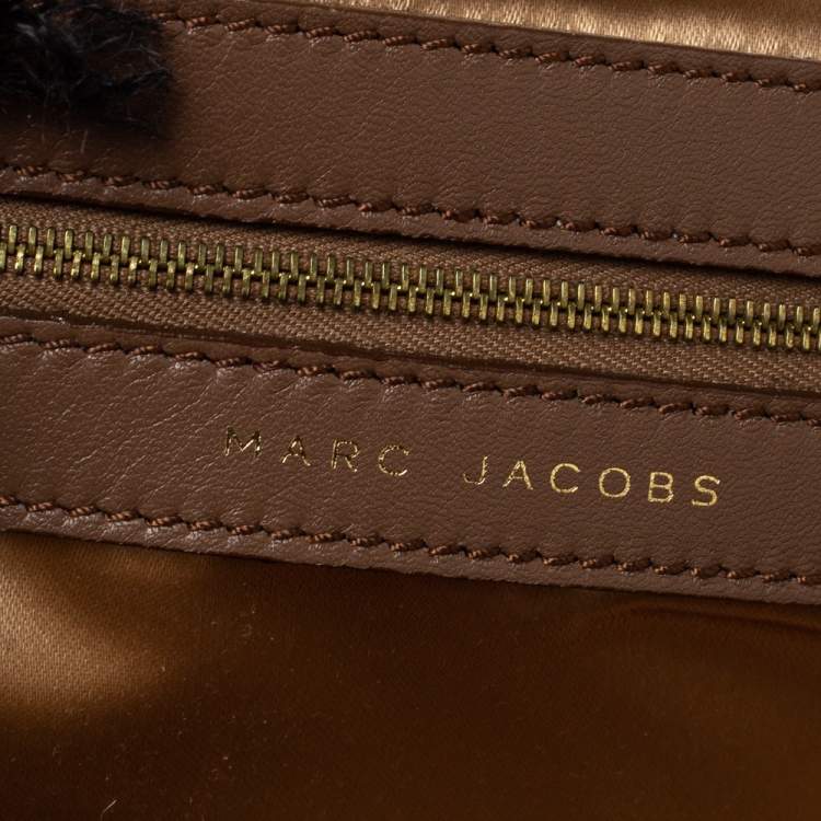 مملوكة مسبقًا Marc Jacobs Light Pink/Brown Leather and Calf Hair Rockstar Jennifer Shoulder Bag