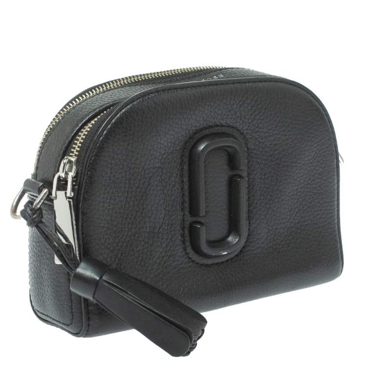 Pre Owned Marc Jacobs Black Leather Shutter Camera Crossbody Bag