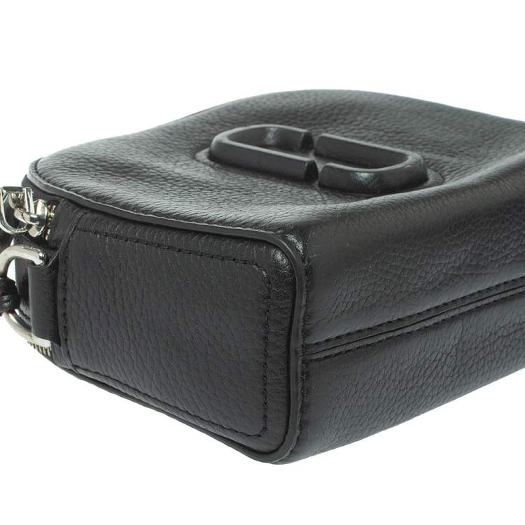 Pre Owned Marc Jacobs Black Leather Shutter Camera Crossbody Bag