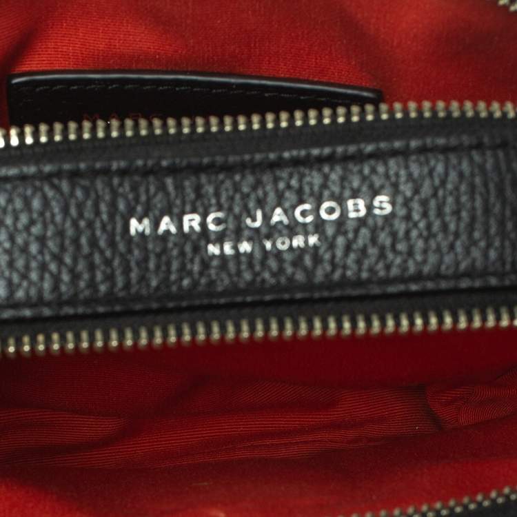 Pre Owned Marc Jacobs Black Leather Shutter Camera Crossbody Bag
