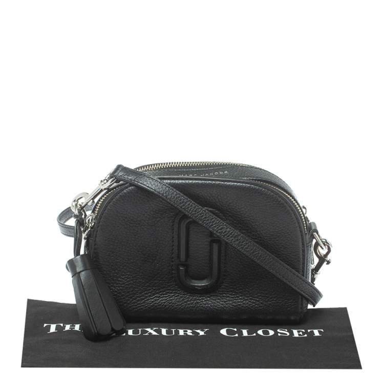 Pre Owned Marc Jacobs Black Leather Shutter Camera Crossbody Bag