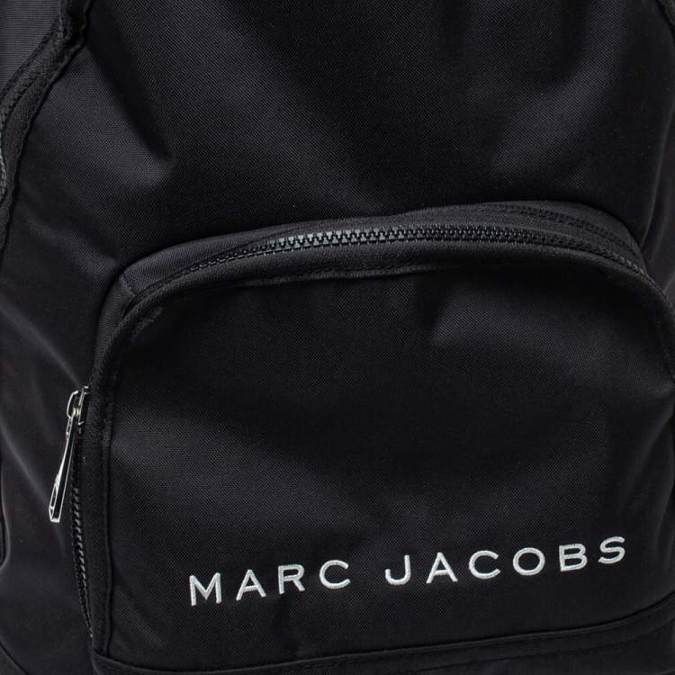 Pre Owned Marc Jacobs Black Nylon Classic Logo Backpack