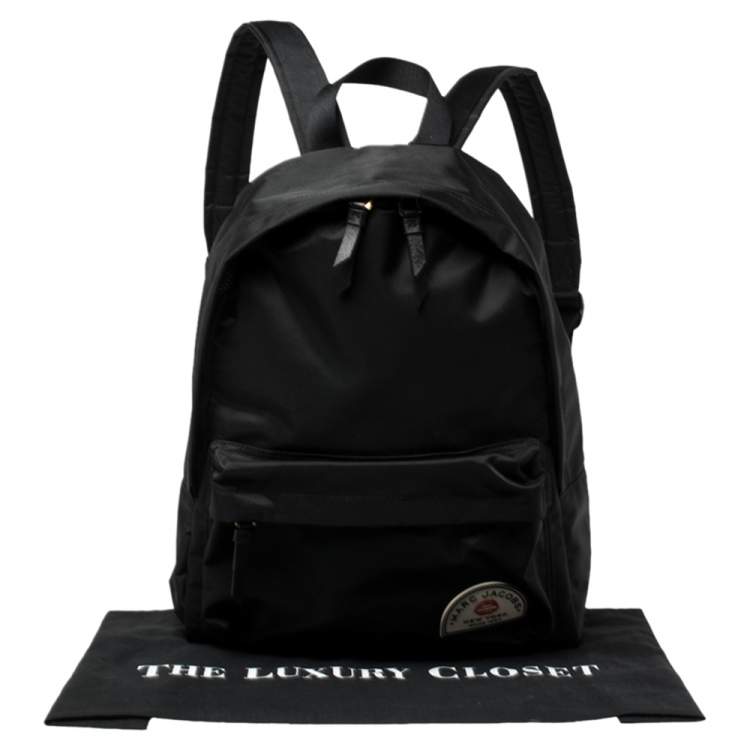 Pre Owned Marc Jacobs Black Nylon Large Collegiate Backpack
