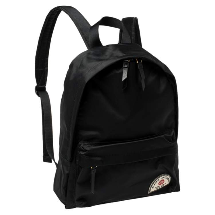 Pre Owned Marc Jacobs Black Nylon Large Collegiate Backpack