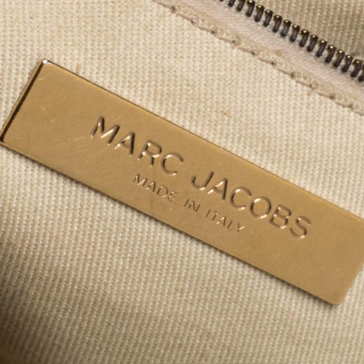 Pre Owned Marc Jacobs Black Quilted Leather Stam Satchel