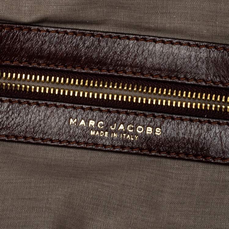 Pre Owned Marc Jacobs Dark Brown Quilted Leather Capra Satchel