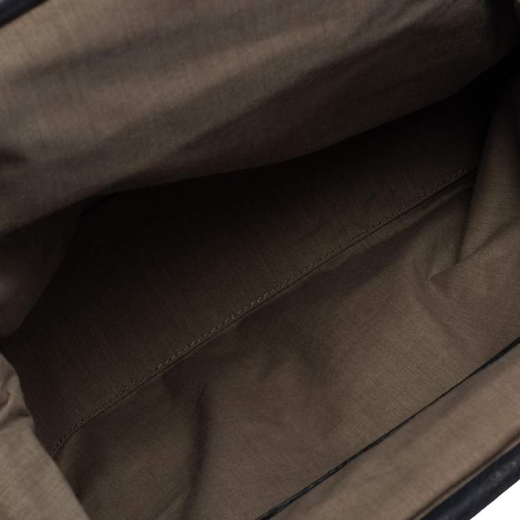 Pre Owned Marc Jacobs Dark Grey Quilted Leather Stam Satchel