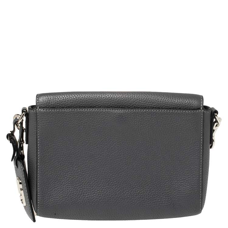 Pre Owned Marc Jacobs Grey Leather Small Gotham Crossbody Bag