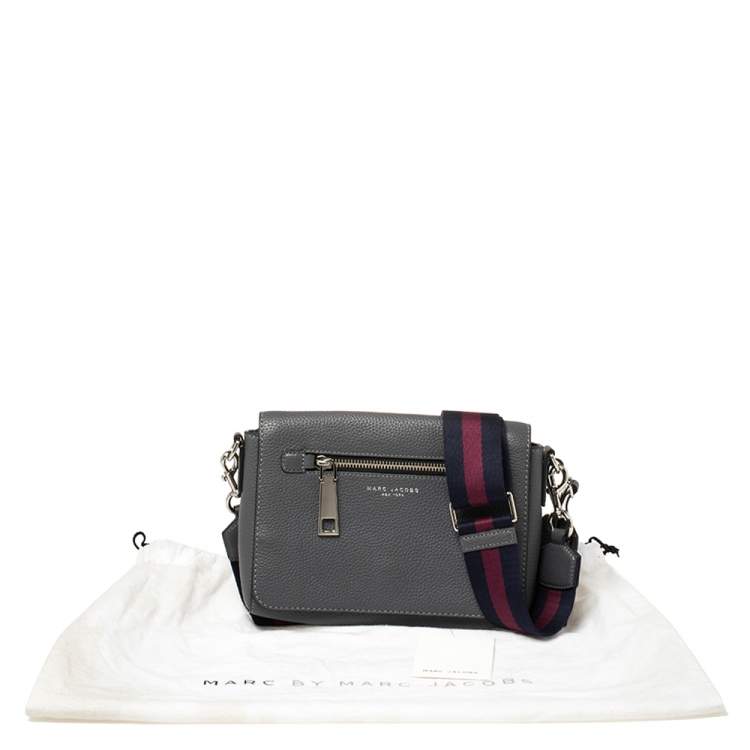 Pre Owned Marc Jacobs Grey Leather Small Gotham Crossbody Bag