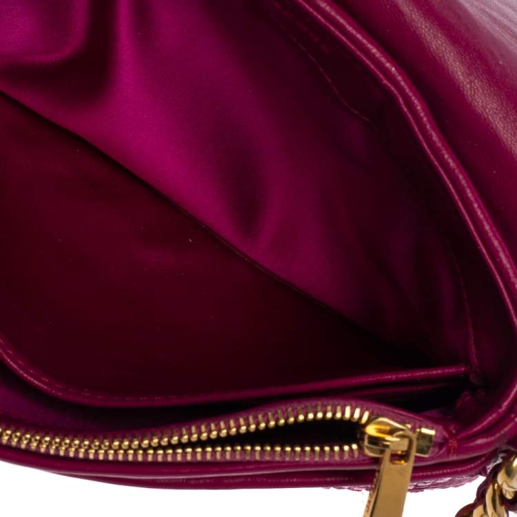 مملوكة مسبقًا Marc Jacobs Fuchsia Straw and Leather Shoulder Bag