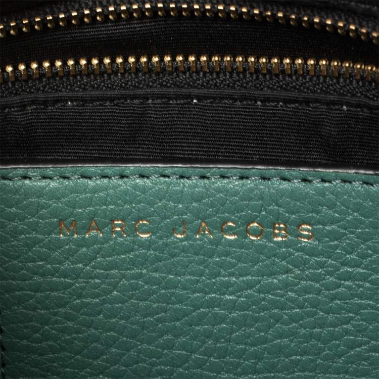 Pre Owned Marc Jacobs Green Leather Recruit Nomad Saddle Bag