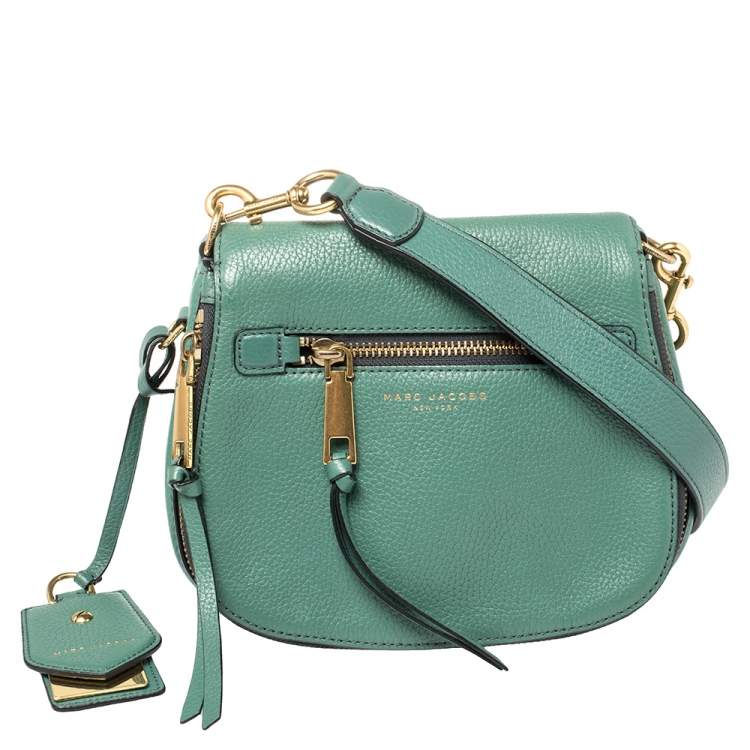 Used Marc Jacobs green leather handbag / crossbody / SMALL - LEATHER