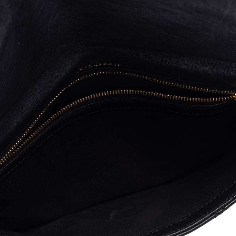 Pre Owned Marc Jacobs Black Quilted Leather Eugenie Clutch