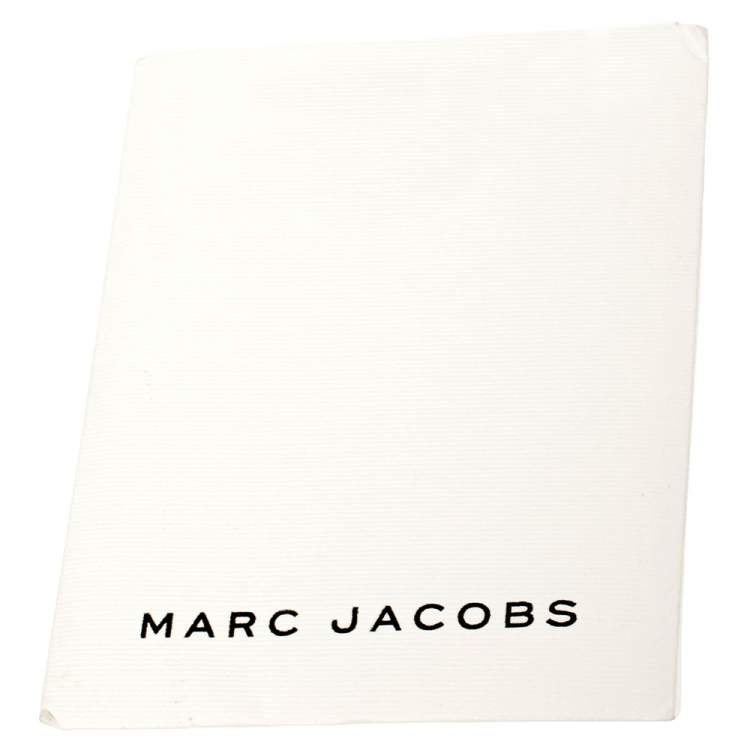 Pre Owned Marc Jacobs Blue/Black Python Embossed Leather Embellished Wingman Tote 