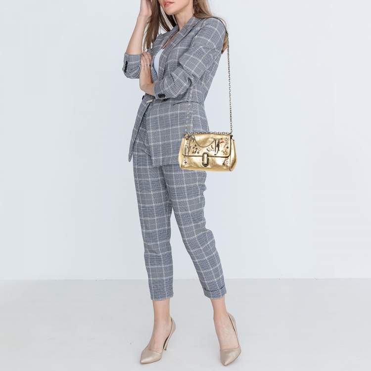 Pre Owned Marc Jacobs Gold Leather Charms And Trinket Crossbody Bag