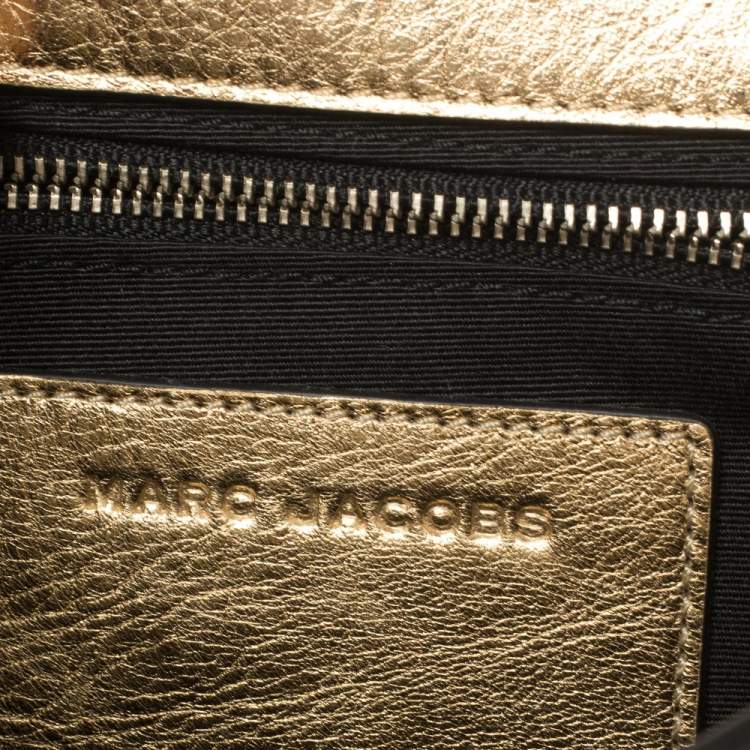 Pre Owned Marc Jacobs Gold Leather Charms And Trinket Crossbody Bag