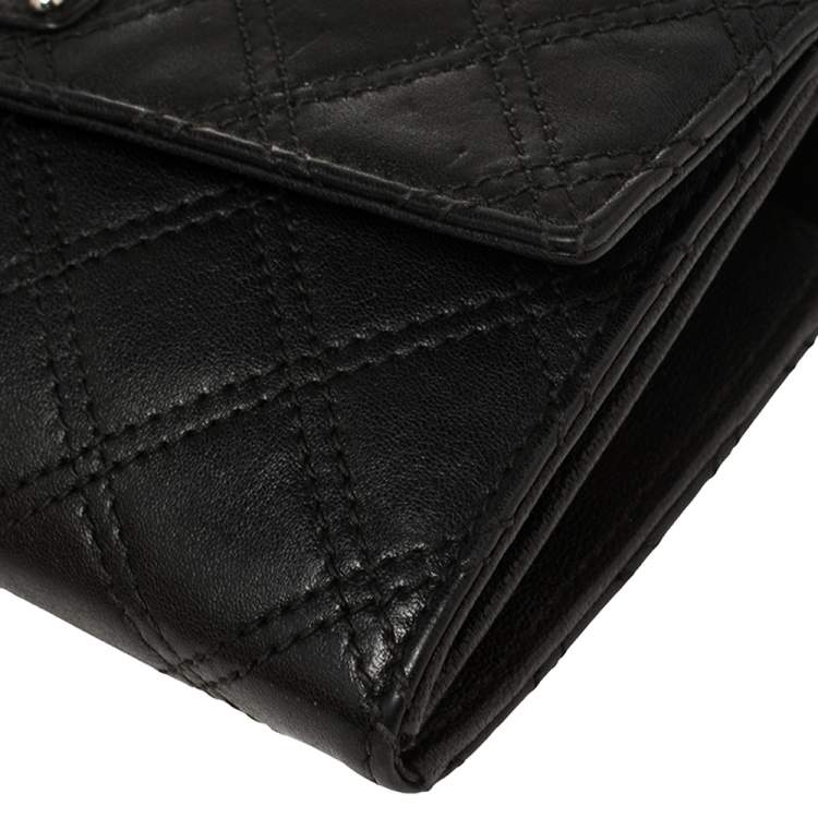 Pre Owned Marc Jacobs Black Quilted Leather Ginger Crossbody Bag