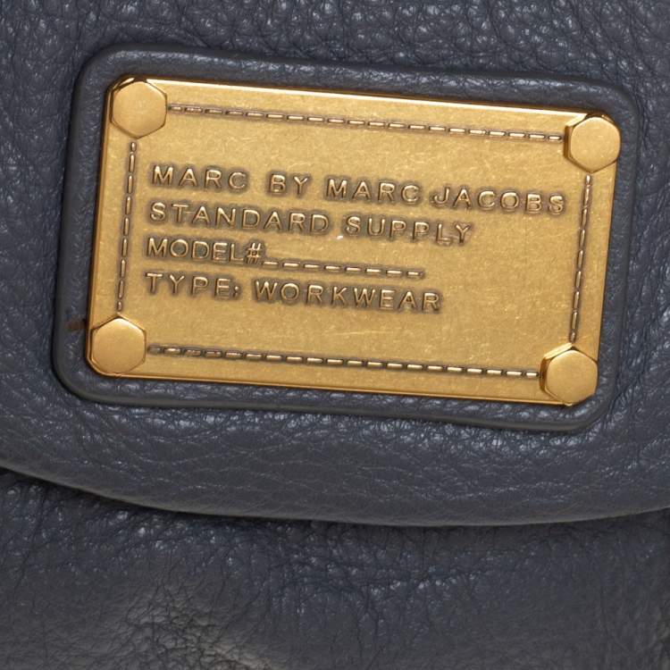 Pre Owned Marc By March Jacobs Grey Leather Classic Q Karlie Crossbody Bag