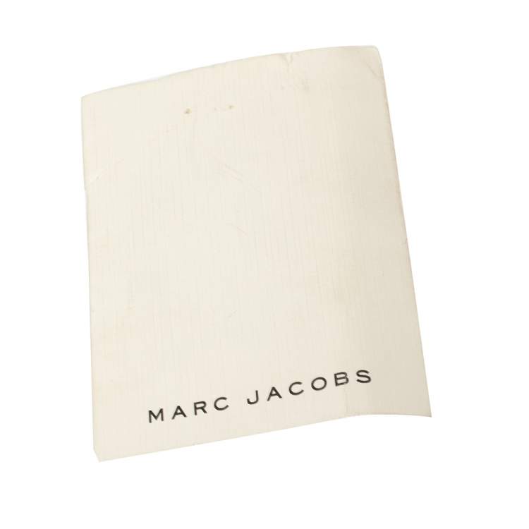 Pre Owned Marc Jacobs Black/Silver Quilted Leather Stam Satchel