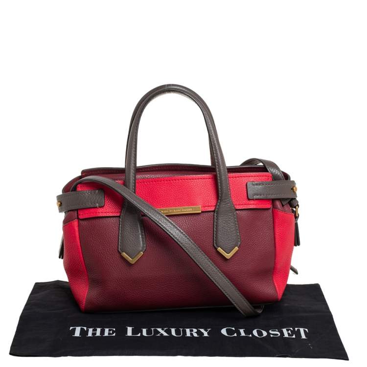 Pre Owned Marc by Marc Jacobs Tri Color Leather Tote 