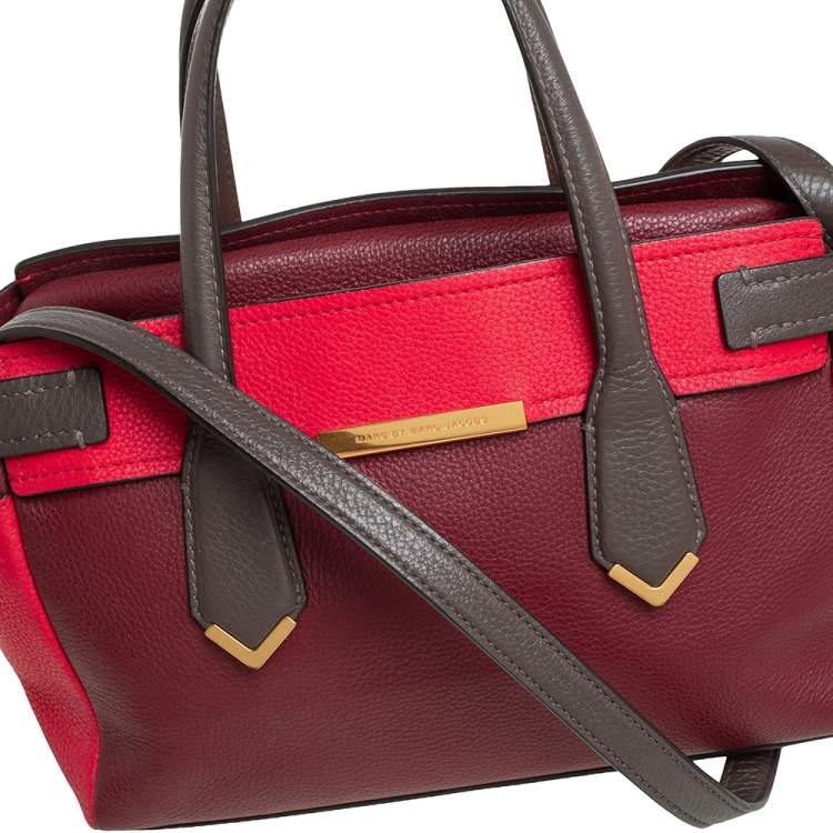Pre Owned Marc by Marc Jacobs Tri Color Leather Tote 