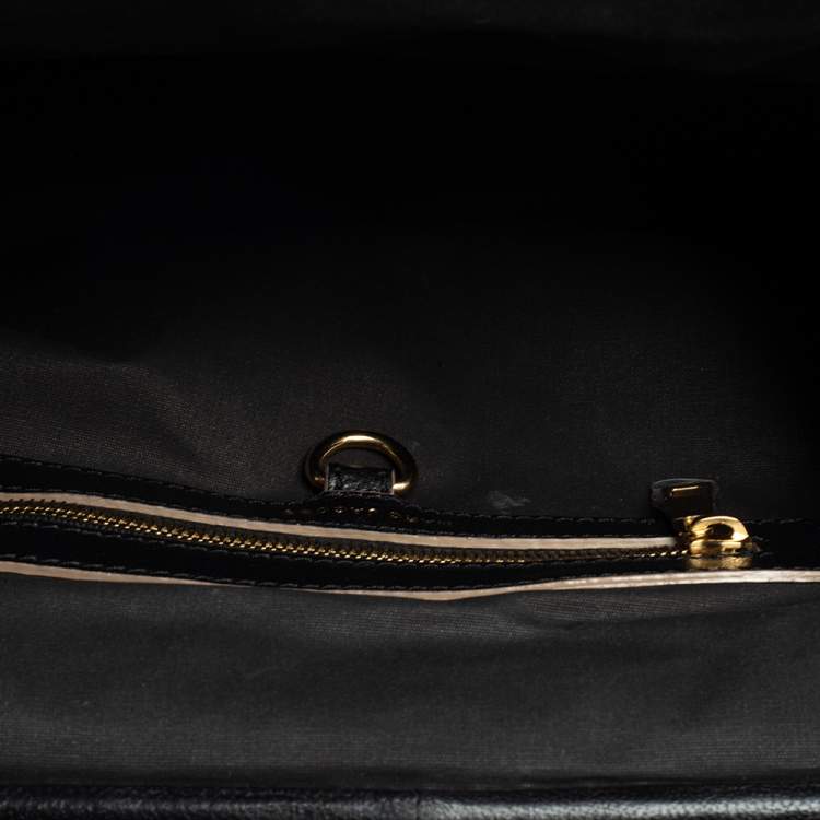 Pre Owned Marc Jacobs Black Leather Studded Stam Satchel