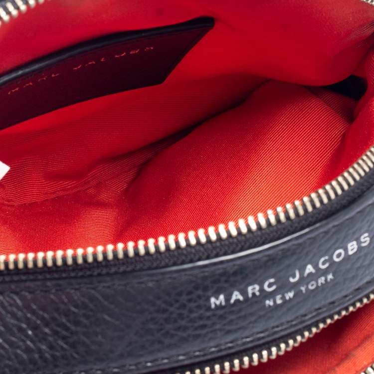 Pre Owned Marc Jacobs Black Leather Shutter Camera Crossbody Bag