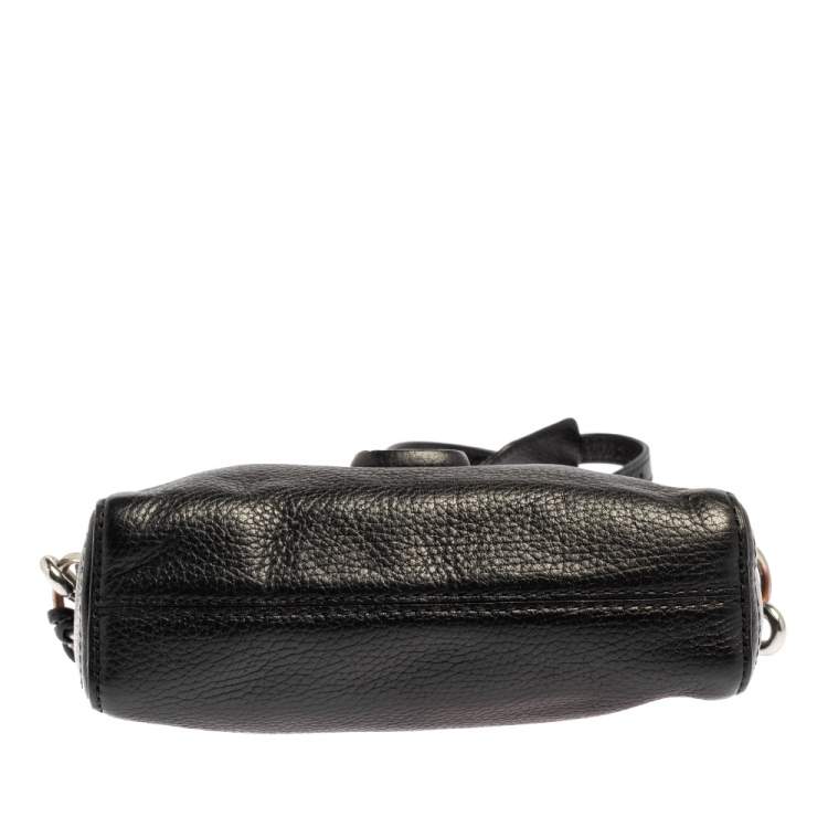Pre Owned Marc Jacobs Black Leather Shutter Camera Crossbody Bag