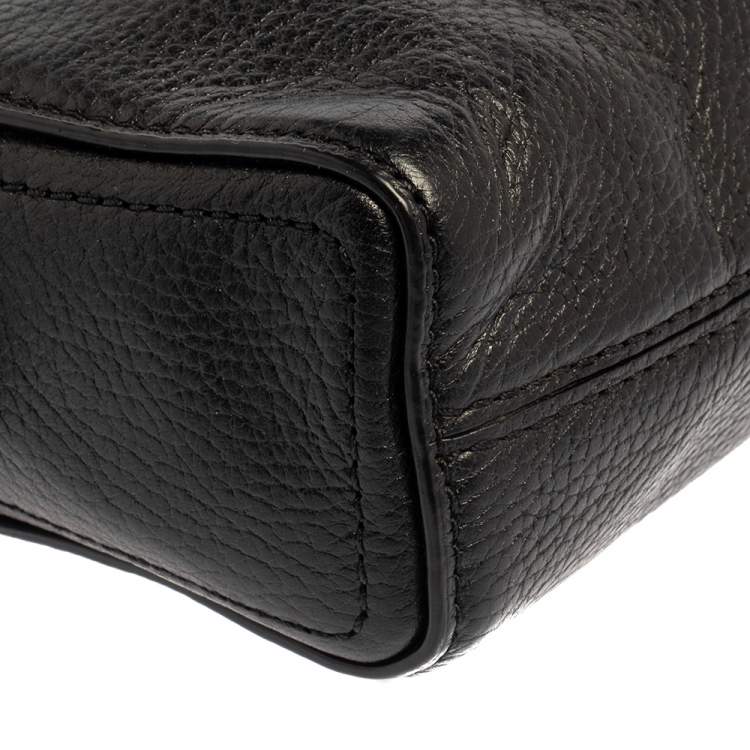 Pre Owned Marc Jacobs Black Leather Shutter Camera Crossbody Bag