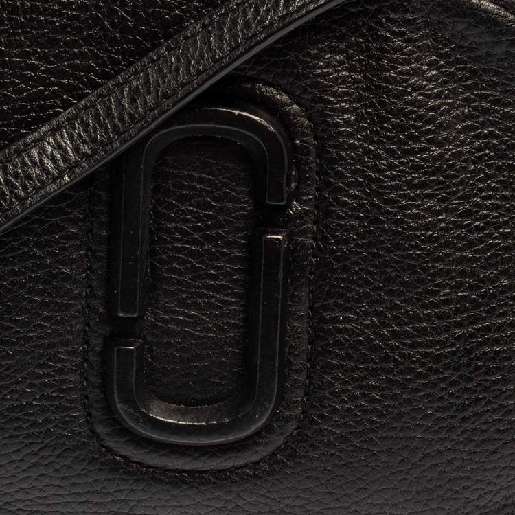 Pre Owned Marc Jacobs Black Leather Shutter Camera Crossbody Bag