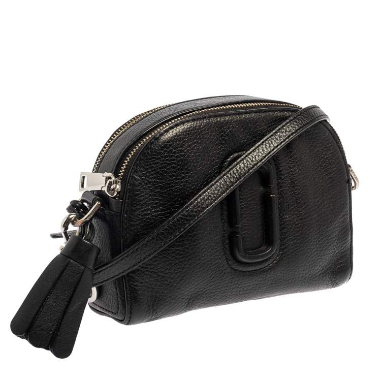 Pre Owned Marc Jacobs Black Leather Shutter Camera Crossbody Bag
