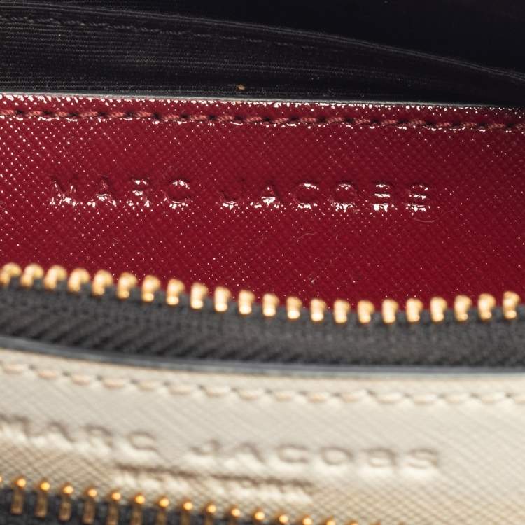 Pre Owned Marc Jacobs Tri Color Leather Snapshot Camera Crossbody Bag