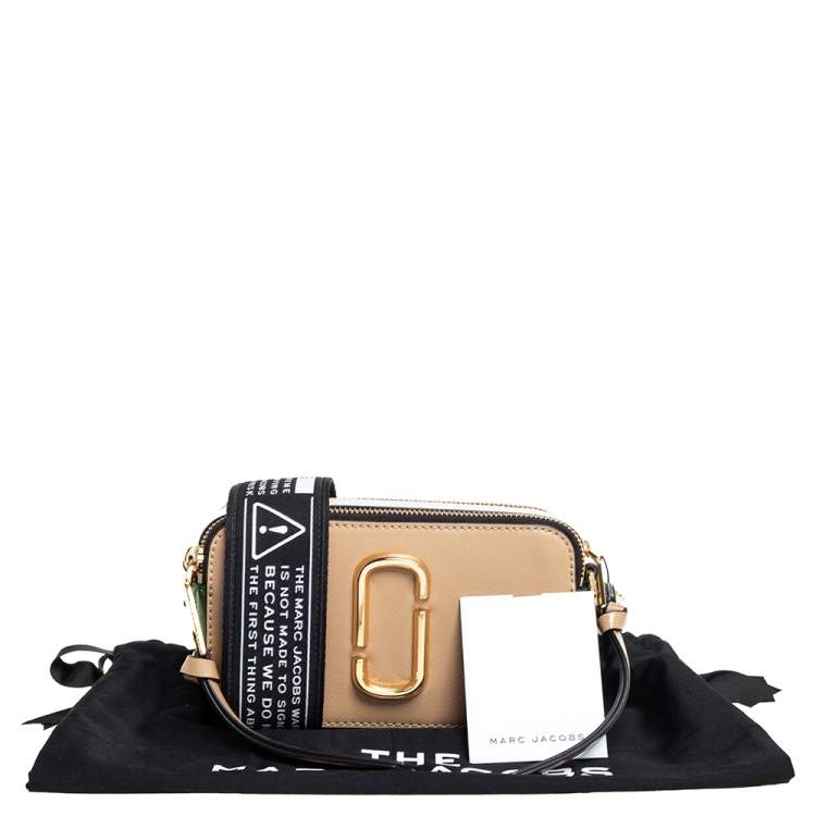 Pre Owned Marc Jacobs Tri Color Leather Snapshot Camera Crossbody Bag