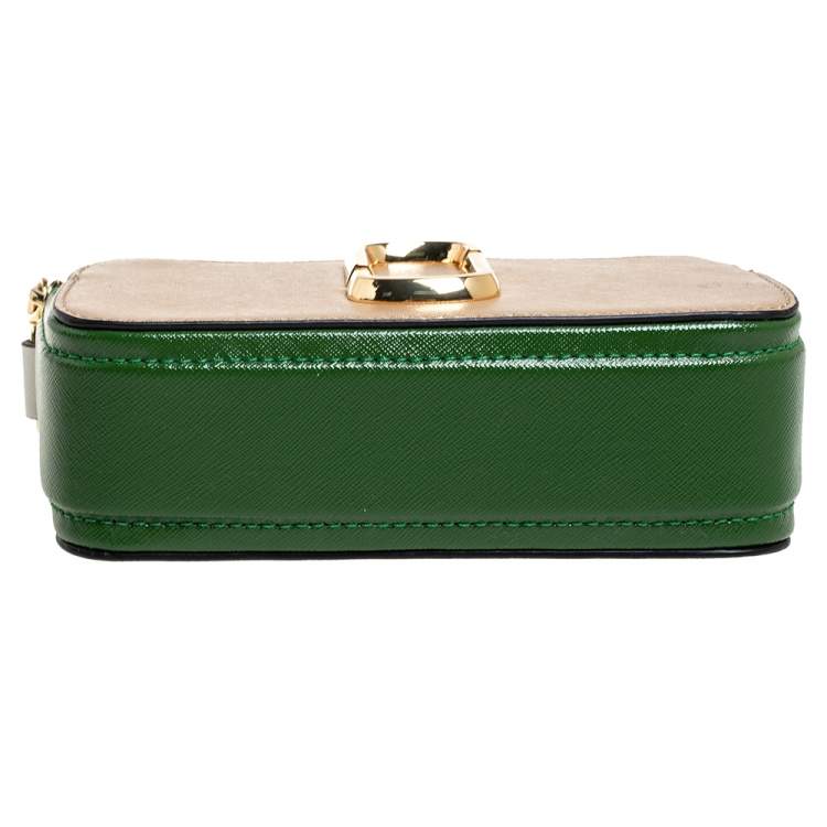 Pre Owned Marc Jacobs Tri Color Leather Snapshot Camera Crossbody Bag