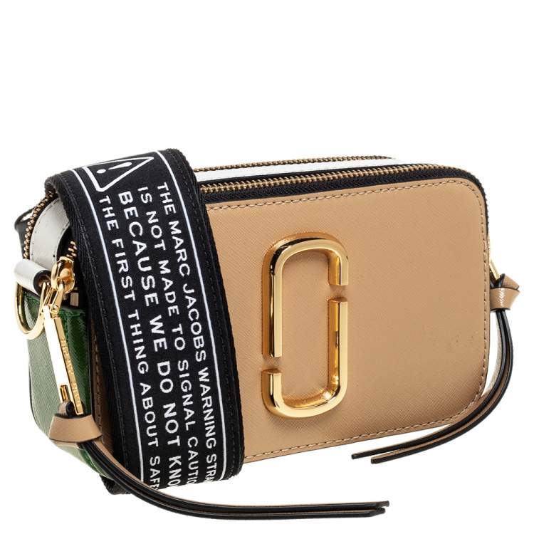 Pre Owned Marc Jacobs Tri Color Leather Snapshot Camera Crossbody Bag
