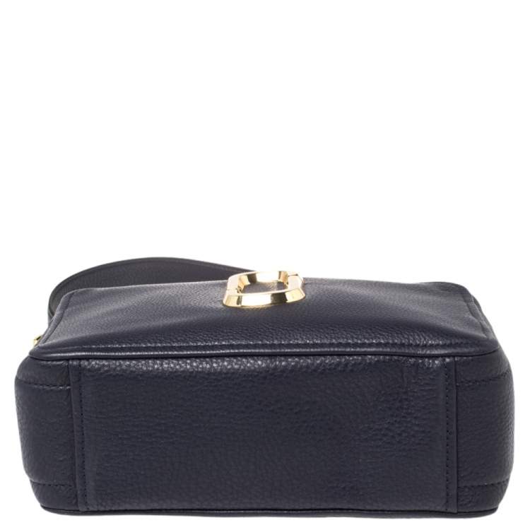 Pre Owned Marc Jacobs Blue Leather The Softshot 27 Crossbody Bag