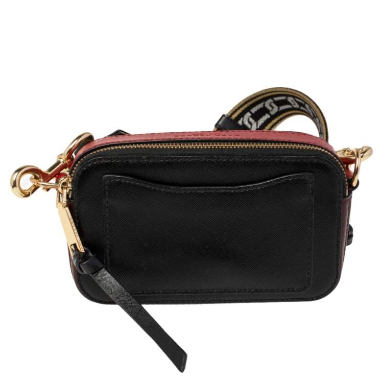Pre Owned Marc Jacobs Tri Color Patent Leather Snapshot Camera Crossbody Bag